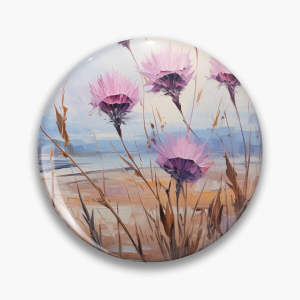 Item preview, Knapweed - Impasto Floral designed and sold by KootenayDesigns.