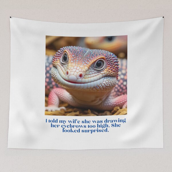 Item preview, Funny Proverb Sayings Lizard face designed and sold by Littleprince2.