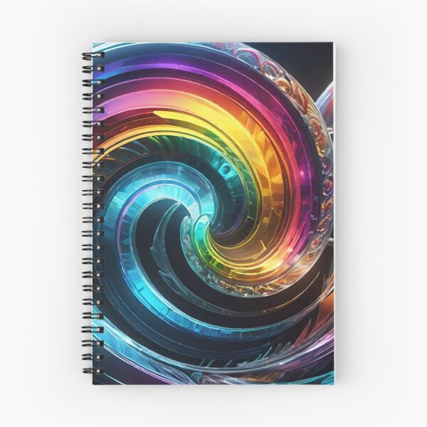 Item preview, A Vibrant Swirling Pattern of Rainbow Colors designed and sold by masabo.