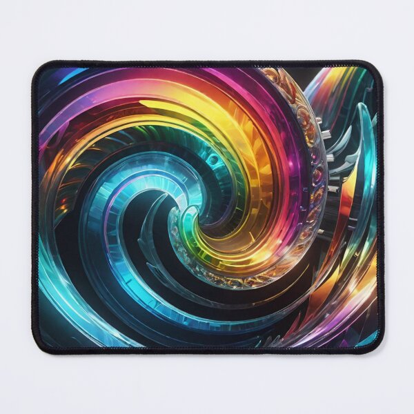 Item preview, A Vibrant Swirling Pattern of Rainbow Colors designed and sold by masabo.