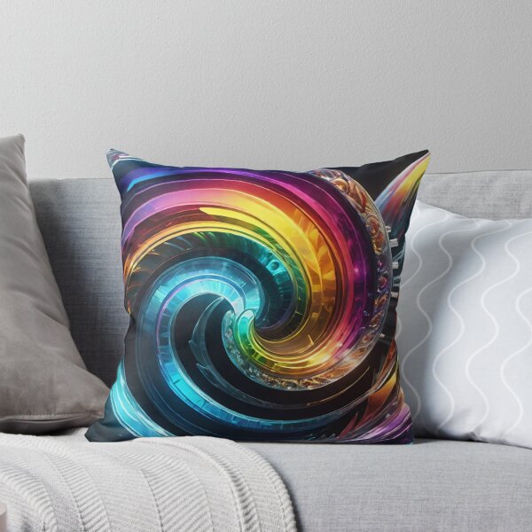 Item preview, A Vibrant Swirling Pattern of Rainbow Colors designed and sold by masabo.