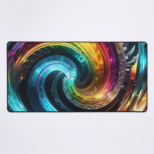 Item preview, A Vibrant Swirling Pattern of Rainbow Colors designed and sold by masabo.