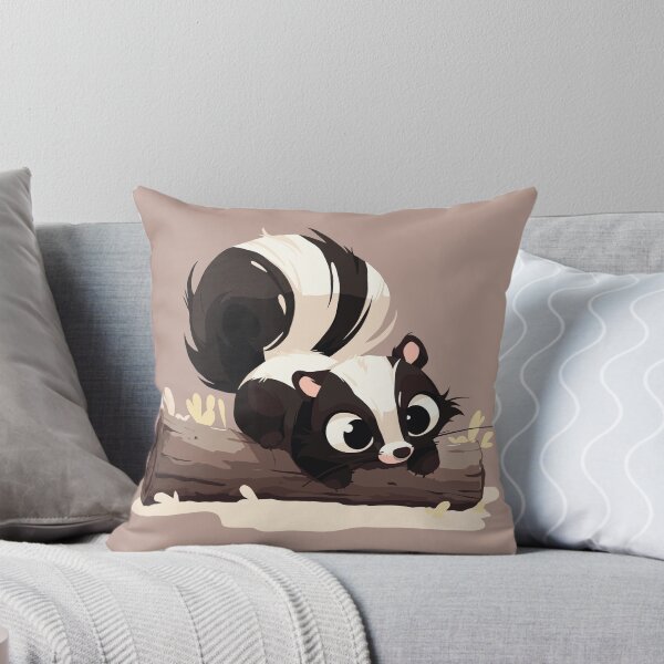 Item preview, Skunk on a log designed and sold by etherElric.