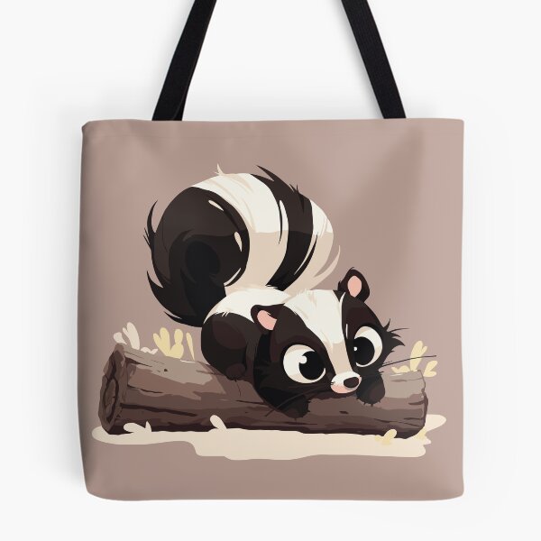 Item preview, Skunk on a log designed and sold by etherElric.