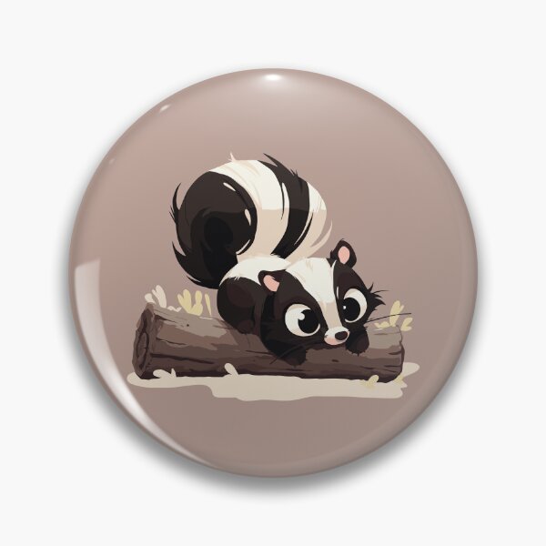 Item preview, Skunk on a log designed and sold by etherElric.