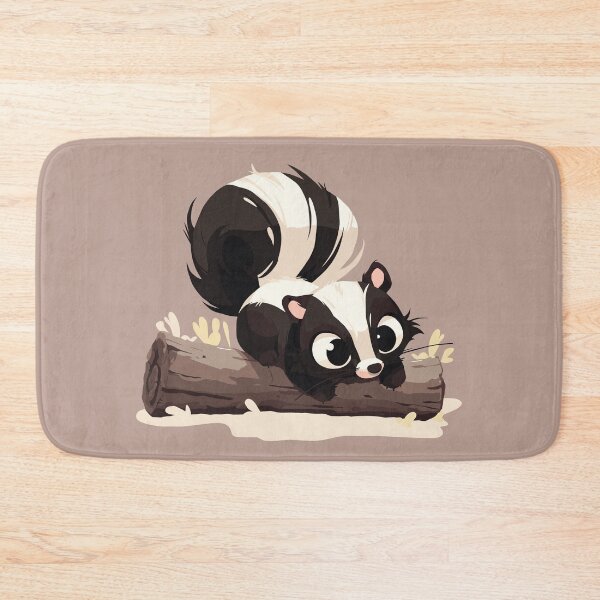 Item preview, Skunk on a log designed and sold by etherElric.