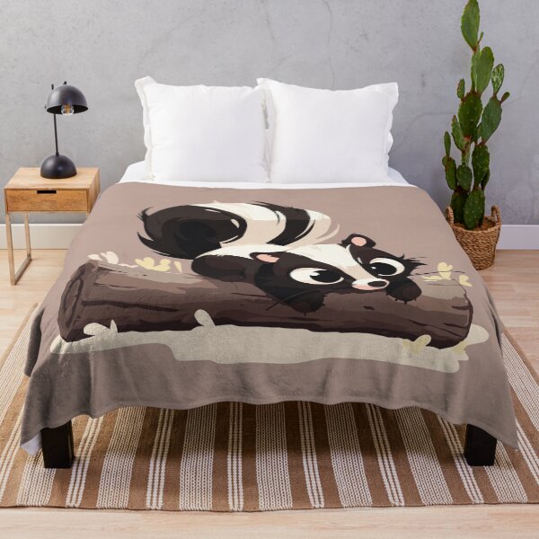 Item preview, Skunk on a log designed and sold by etherElric.
