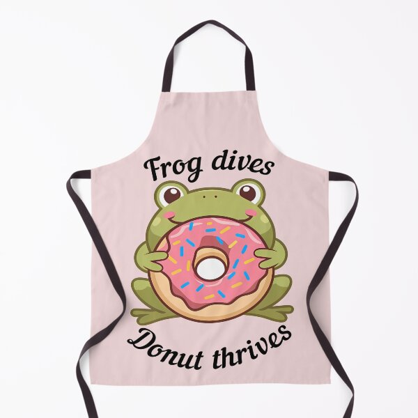 Item preview, Frog dives Donut thrives designed and sold by Theinspira1.