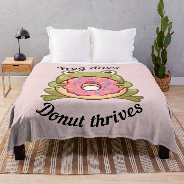 Item preview, Frog dives Donut thrives designed and sold by Theinspira1.