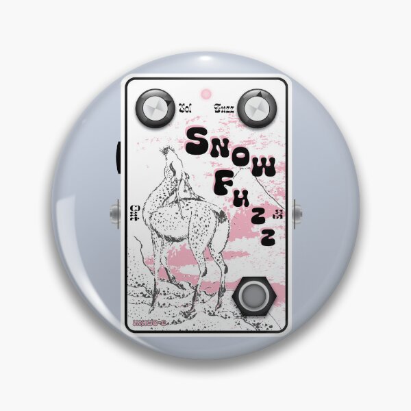 Item preview, Ukiyo-e Japanese Woodblock Inspired Snow Fuzz Guitar Pedal designed and sold by globbs.