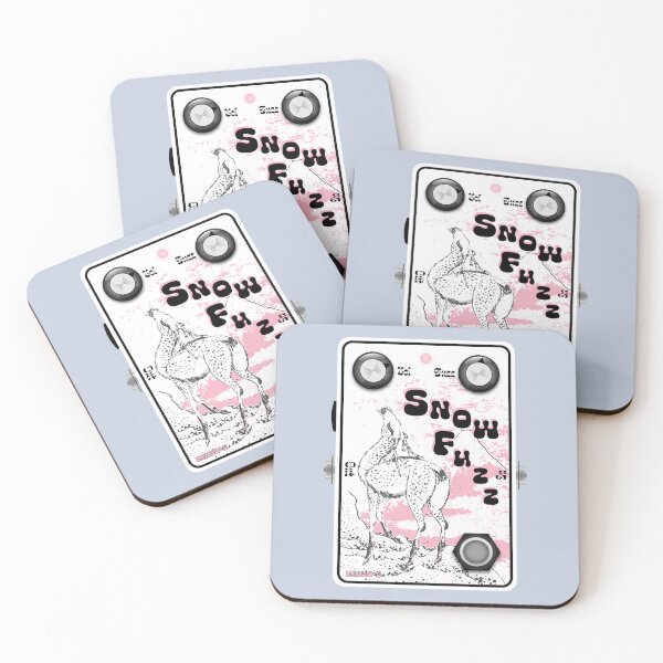 Item preview, Ukiyo-e Japanese Woodblock Inspired Snow Fuzz Guitar Pedal designed and sold by globbs.