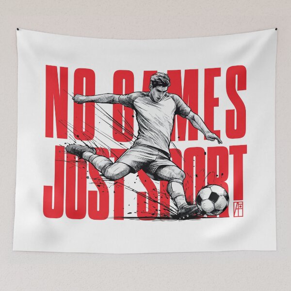 Item preview, NO GAMES JUST SPORT - Football - Soccer - FOOTBALL PLAYER - MEN - 1 designed and sold by ArtProjectShop.