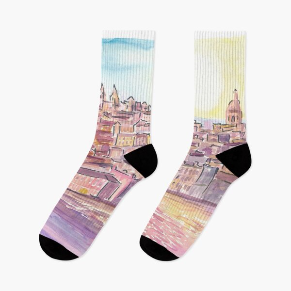 Item preview, Lisbon Portugal Shimmering Scene of Old Town with Waterfront designed and sold by artshop77.