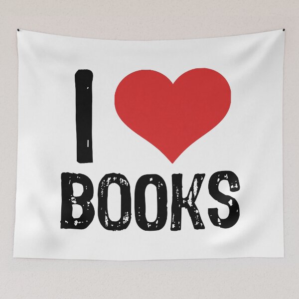 Item preview, I Love Books designed and sold by The "I Love Everything" Shop.