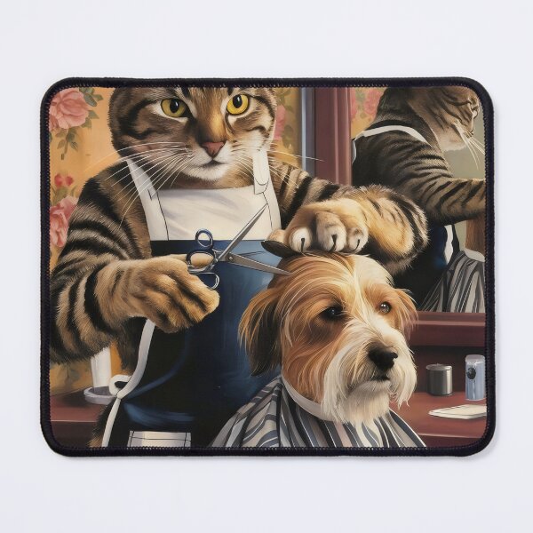 Item preview, Barber cat. designed and sold by MyHappyArtShop.