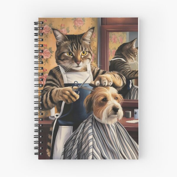 Item preview, Barber cat. designed and sold by MyHappyArtShop.