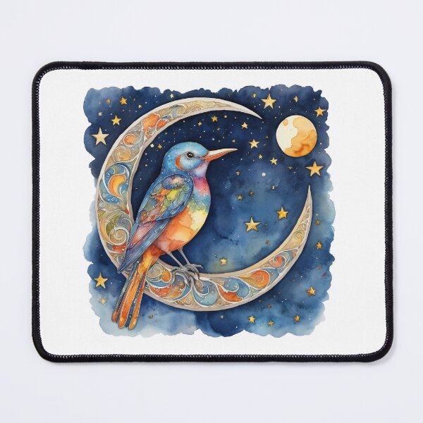 Item preview, cute bird in the moon designed and sold by Talpha.