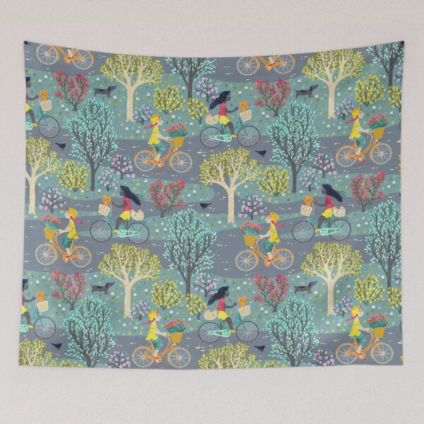 Item preview, cycling in Spring designed and sold by Gaia Marfurt.