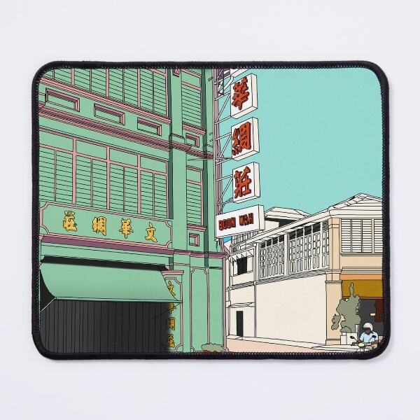 Item preview, George Town Penang Malaysia Travel Print designed and sold by Ginzalluna.