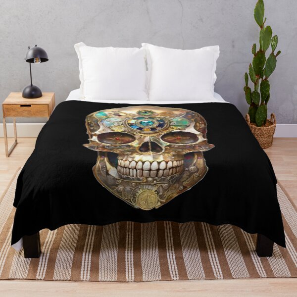 Item preview, The Gold Third Eye Skull designed and sold by Lee Hiller Designs.