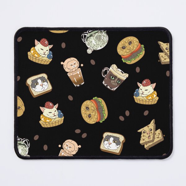 Item preview, "Catfe de Memes": Meme Cat Pattern Dark designed and sold by Squosh.