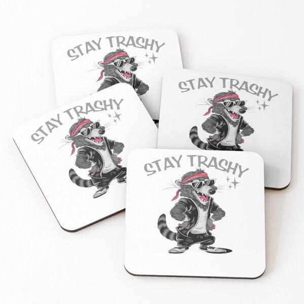 Item preview, Stay Trashy vintage 90s funny racoon designed and sold by rtlabdo.