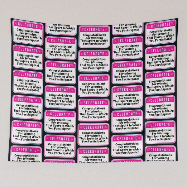 Item preview, CELEBRATE:  Congratulations For Winning That Sport In Which You Participate - funny celebration signs designed and sold by DesignsFromTW-S.