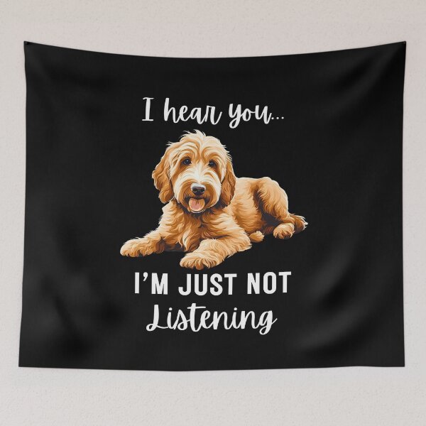 Item preview, Stubborn Goldendoodle Not Listening designed and sold by Fredster1966.