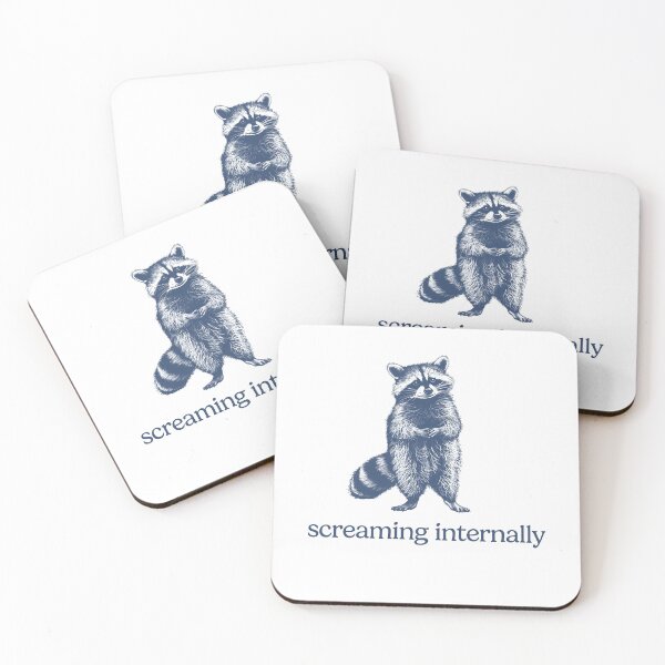 Item preview, Screaming Internally Vintage Racoon designed and sold by lostinpixels.