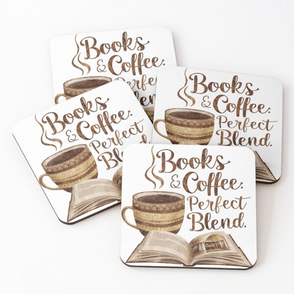 Item preview, Books & coffee perfect blend, typography & word art  designed and sold by Fashiospice07.