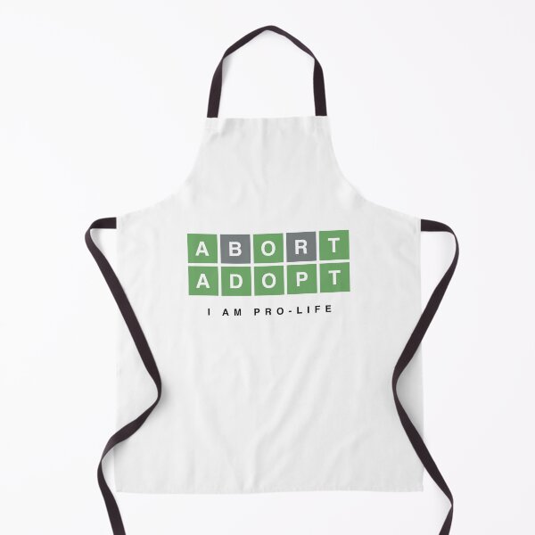 Item preview, Anti Abortion - Word Game - Adopt Not Abort - I Am Pro Life designed and sold by DesignByLeo.