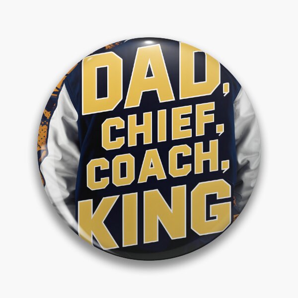 Item preview, 905 Dad Chief Coach King - Collegiate Letterman Jacket Style Father'S Day	 designed and sold by MichelleBooth1.
