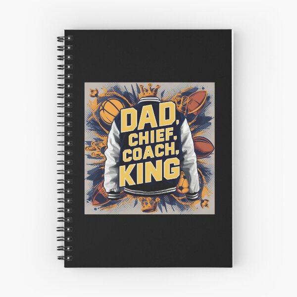 Item preview, 905 Dad Chief Coach King - Collegiate Letterman Jacket Style Father'S Day	 designed and sold by MichelleBooth1.