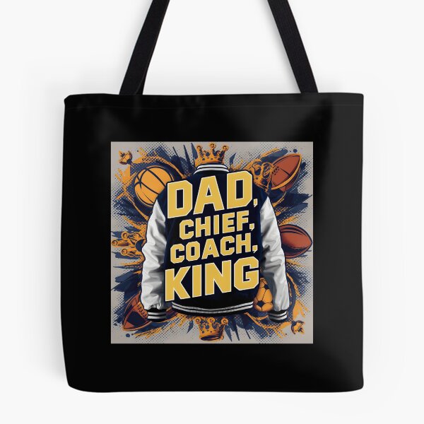 Item preview, 905 Dad Chief Coach King - Collegiate Letterman Jacket Style Father'S Day	 designed and sold by MichelleBooth1.