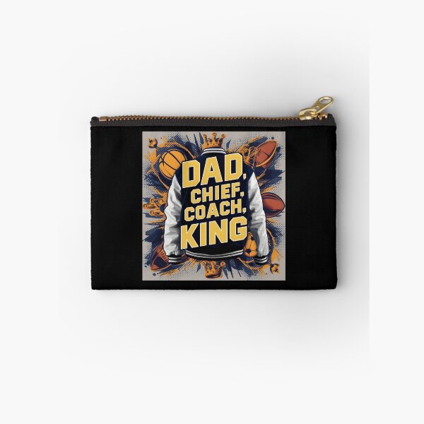Item preview, 905 Dad Chief Coach King - Collegiate Letterman Jacket Style Father'S Day	 designed and sold by MichelleBooth1.