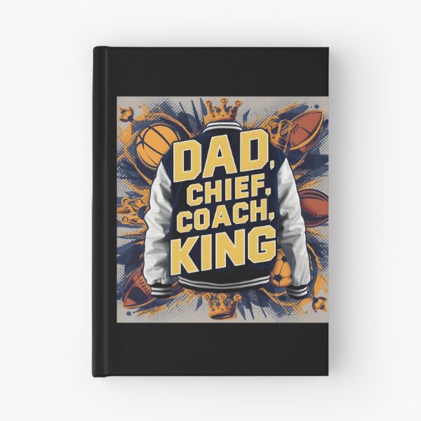 Item preview, 905 Dad Chief Coach King - Collegiate Letterman Jacket Style Father'S Day	 designed and sold by MichelleBooth1.