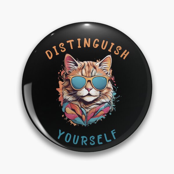 Item preview, Funny Cat: Distinguish Yourself designed and sold by ElegantOutlines.