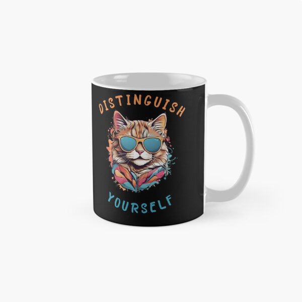 Item preview, Funny Cat: Distinguish Yourself designed and sold by ElegantOutlines.
