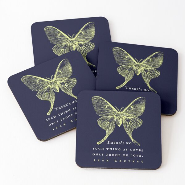 Item preview, Jean Cocteau quote: There's no such thing as love; only proof of love. designed and sold by artbleed.
