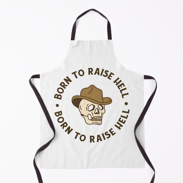 Item preview, Born to Raise Hell - Edgy Cowboy Skull Art designed and sold by Creative Spark.