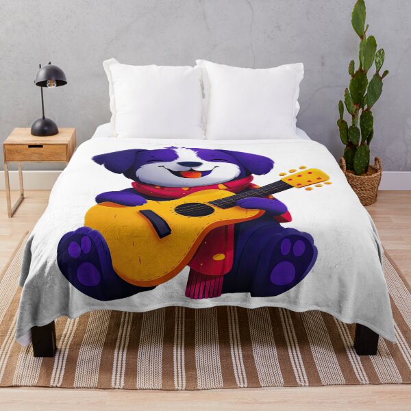 Item preview, Sticker T-shirt Design: Dog with Guitar designed and sold by ForeverPrintsOK.