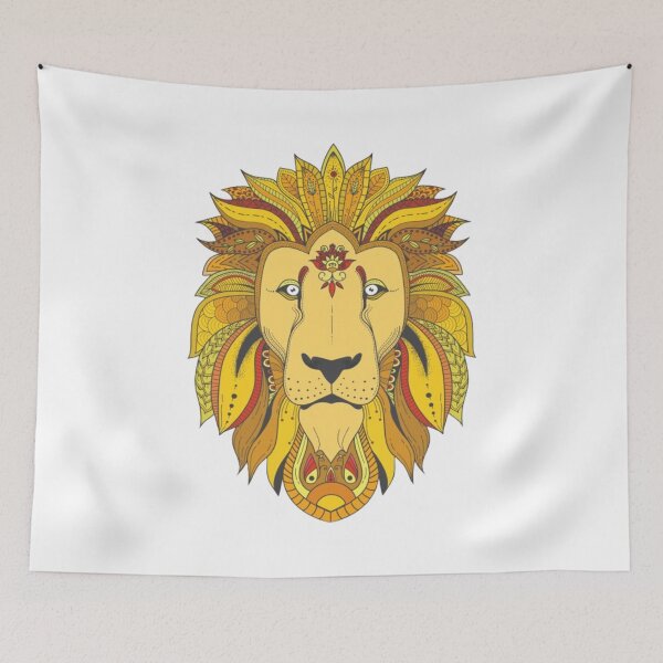 Item preview, patterend lion face designed and sold by Original One’s.