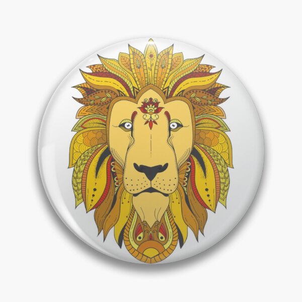 Item preview, patterend lion face designed and sold by Original One’s.