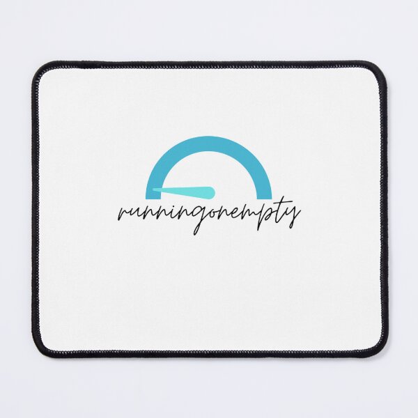 Item preview, running on empty text graphic v1 white background designed and sold by fishpressink.