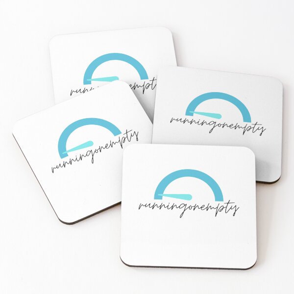Item preview, running on empty text graphic v1 white background designed and sold by fishpressink.