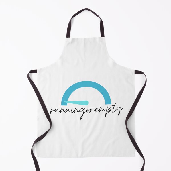 Item preview, running on empty text graphic v1 white background designed and sold by fishpressink.