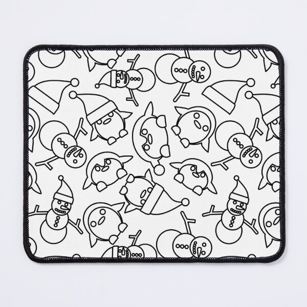 Item preview, Penguin/Winter Snowman Repeating Pattern/colouring sheet designed and sold by IttyDesignsByJ.