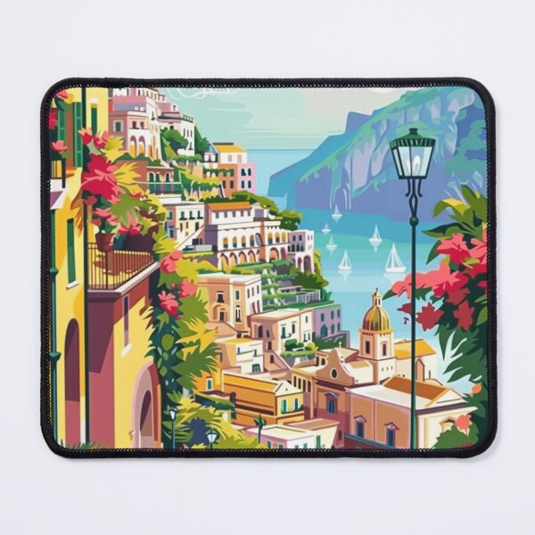 Item preview, Almafi Coast Travel Poster, Perfect Gift for Travel Enthusiasts, Vintage Style Wall Art, Italy Wall art for home decor, Almafi Coast print. designed and sold by Thegalleryshop1.