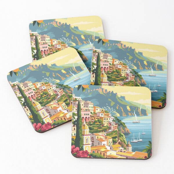 Item preview, Almafi Coast Travel Poster, Perfect Gift for Travel Enthusiasts, Vintage Style Wall Art, Italy Wall art for home decor, Almafi Coast print. designed and sold by Thegalleryshop1.