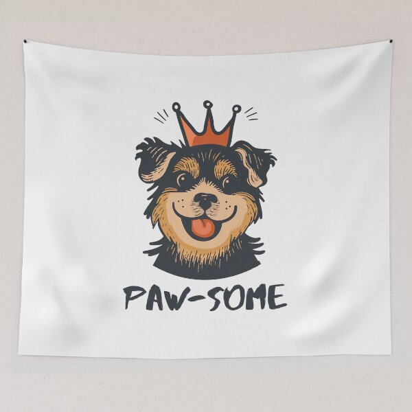 Item preview, Paw-some: Crowned Canine Portrait designed and sold by NatureStyle555.
